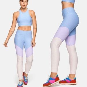 NEW WITH TAGS Outdoor Voices 7/8 Lilac Spring Leggings small medium
